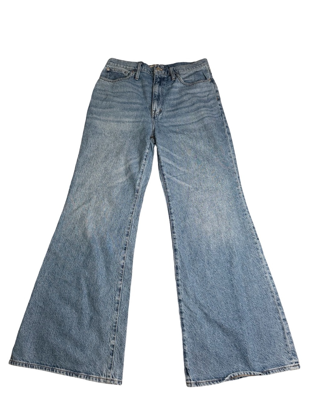 Madewell High-Rise Baggy Wide-Leg Flare Light Blue Jeans Sz. 30